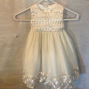 Cream formal dress, 2T- Flower Girl